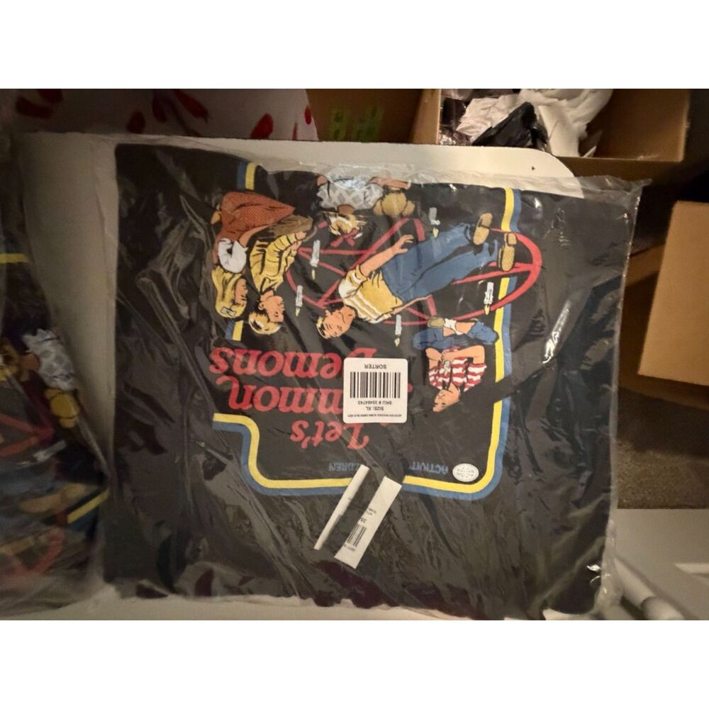 Let's Summon Demons Hoodie By Steven Rhodes XL